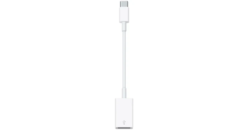 Image of Apple - USB adapter - 24 pin USB-C (M) to USB Type A (F) - Thunderbolt 3 MW5L3ZM/A