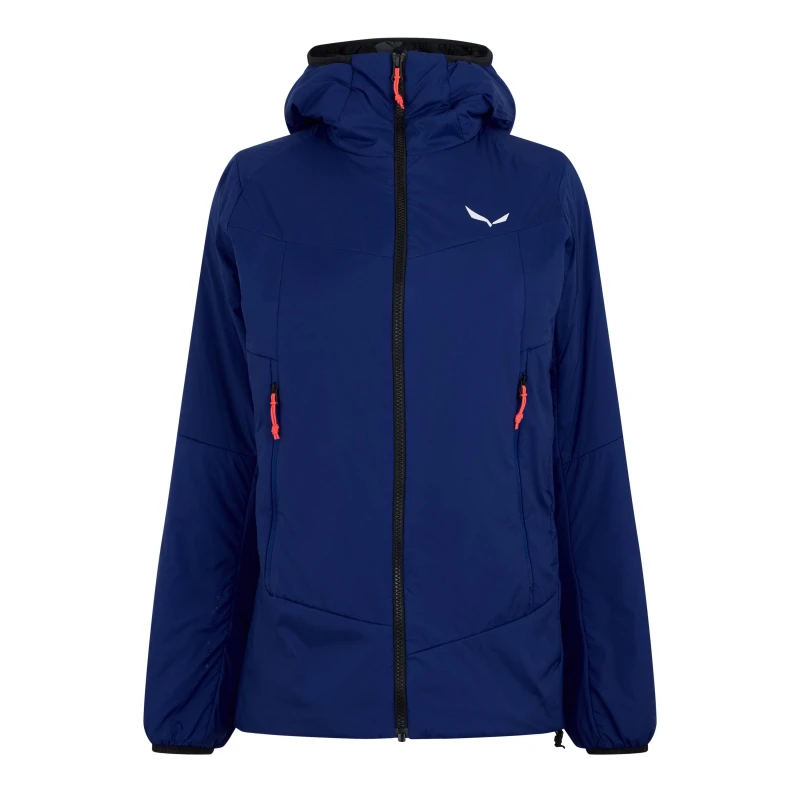 Image of Salewa Stretch Hooded Jacket Womens - Blue Blue 8