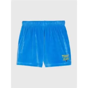 Image of Tommy Jeans Tjw Velour Short - Blue