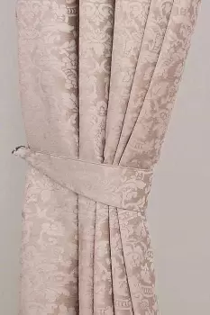 Image of Velvet Jacquard Curtain Tie Back Pair