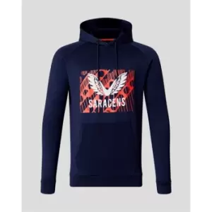 Image of Castore Saracens Logo Hoodie - Blue