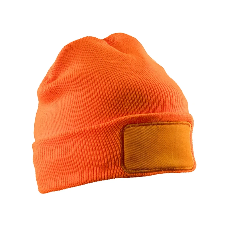 Image of Result Result Men Thinsulate Printable Beanie in Orange Orange One Size Male 5063470572083