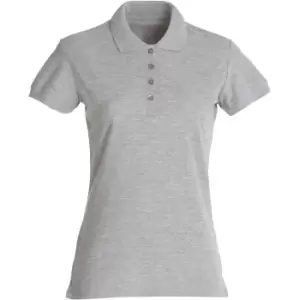 Image of Clique Womens/Ladies Melange Polo Shirt (XS) (Grey)
