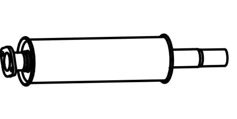 Image of IZAWIT 23.212 Front Silencer Centre Front Silencer (3435)