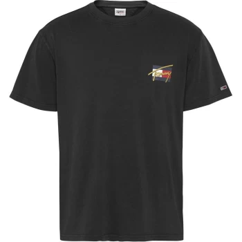 Image of Tommy Jeans Vintage Short Sleeve T Shirt - Black BDS