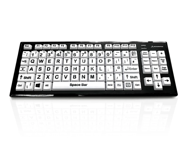 Image of Accuratus KYB-M2BLK-UCUHBT keyboard Home RF Wireless + Bluetooth QWERT