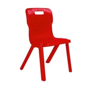 Image of Titan One Piece Chair 430mm Red KF72169