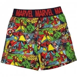 Image of Character Board Shorts Infant Boys - Avengers
