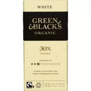 Image of Green and Black's Organic White Chocolate - 90g (15 minimum)