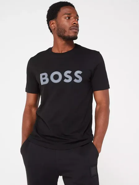 Image of Boss Boss Tee 1 10247491 01 Regular Fit T-Shirts S Black 62797203350