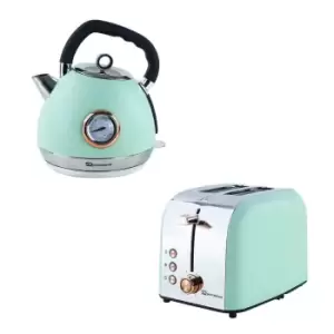 Image of SQ Professional 9457 Epoque 1.8L Stainless Steel Electric Kettle & 2 Slice Toaster Set