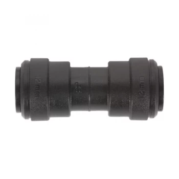Image of SEALEY JGCS12 Straight Coupling 12mm Pack of 5 (John Guest Speedfit -PM0412E)