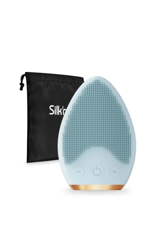 Image of SILK'N Bright Lux Facial Cleansing Brush & Massager - Blue 8712856071326