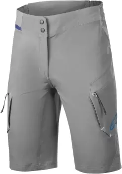 Image of Alpinestars Stella Alps 8.0 Ladies Bicycle Shorts, grey, Size 32 for Women, grey, Size 32 for Women