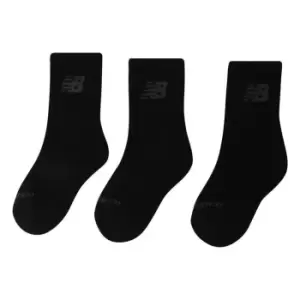 Image of New Balance Balance 3 Pack of Crew Socks - Black