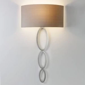 Image of 1 Light Indoor Wall Light Nickel, E27