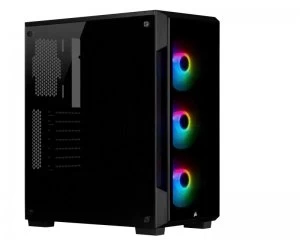 Image of CORSAIR iCUE 220T RGB Tempered Glass Mid-Tower Smart Case, Black