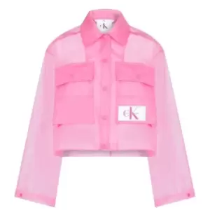 Image of Calvin Klein Jeans Transparent Tpu Jacket - Pink