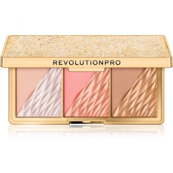 Image of Revolution Pro Crystal Luxe Dimention Palette Peach Royale