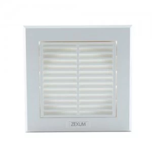 Image of Zexum 4" 100mm Fixed Grill Vent - White