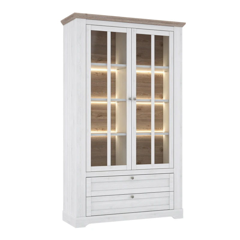 Image of Furniture To Go Iloppa Display Cabinet in White White Unisex