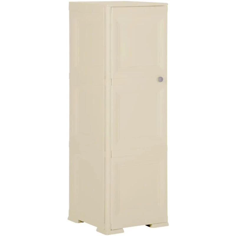 Image of VIDAXL Plastic Cabinet 40x43x125cm Wood Design Angora White Vidaxl 8720286831571