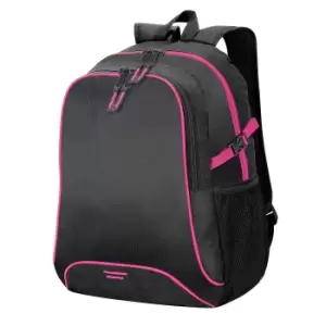 Image of Shugon Osaka Basic Backpack / Rucksack Bag (30 Litre) (One Size) (Black/Hot Pink)