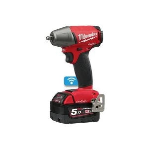 Image of Milwaukee Power Tools M18 ONEIWF38-0 Fuel ONE-KEY 3/8in F Ring Impact Wrench 18V Bare Unit