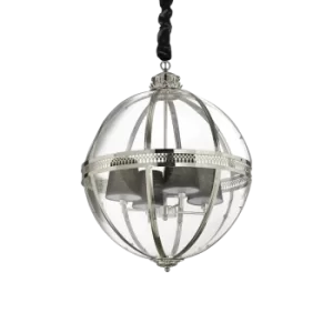 Image of World Decorative Round Globe Pendants Burnished, E14
