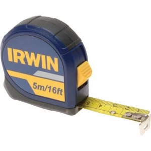 Image of Irwin Pocket Tape Measure Imperial & Metric 16ft / 5m 19mm