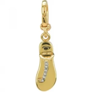 Image of Ladies Juicy Couture PVD Gold plated Little Luxuries Pave Sandal Charm