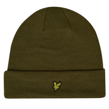 Image of Lyle and Scott Basic Logo Beanie - Brown