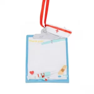 Image of Thank You Personalisable Nurse Hanging Ornament