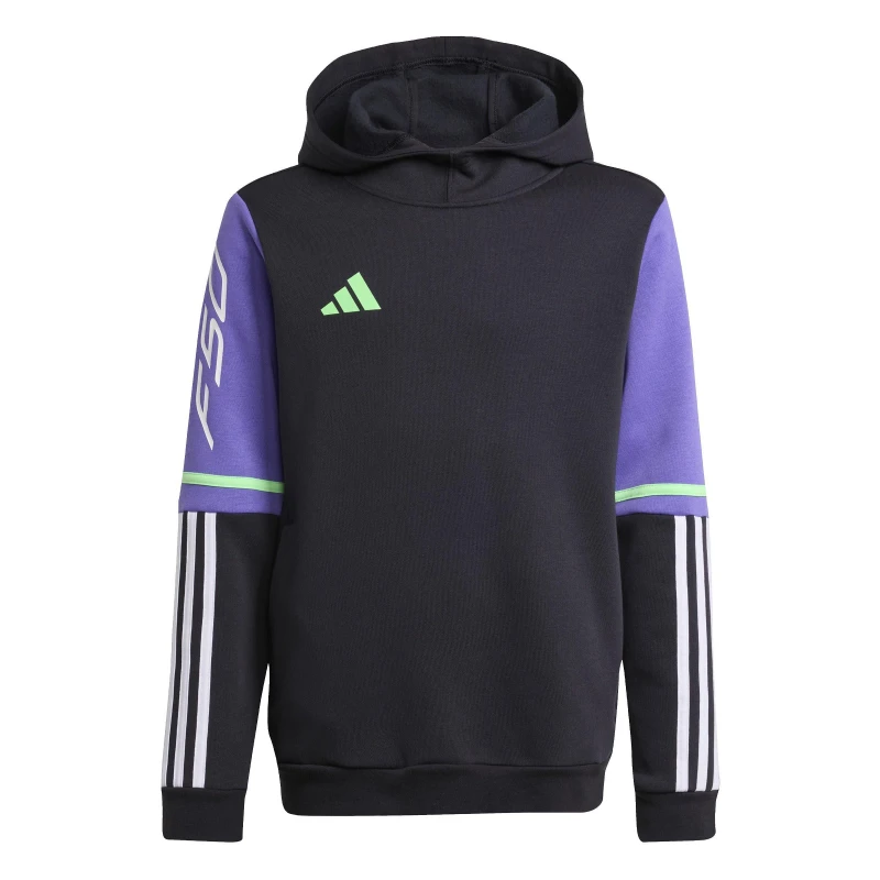 Image of adidas F50 Training Hoodie Juniors Black/Purple unisex 13 Years