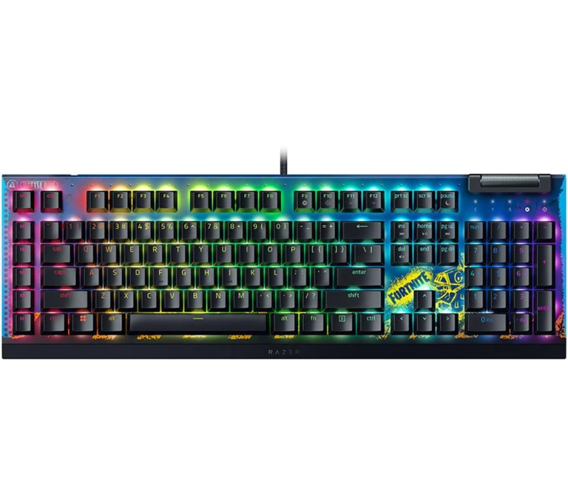 Image of Razer BlackWidow V4 X (Yellow Switch) - Fortnite Ed. - US Layout RZ03-04703600-R3M1