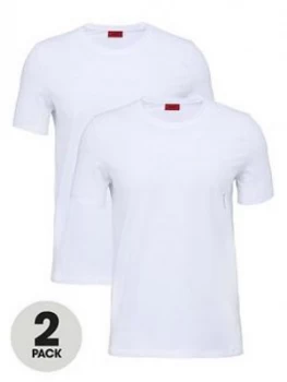 Image of Hugo Boss 2 Pack Round Neck T-Shirts White Size M Men