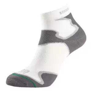 Image of 1000 Mile - Fusion Sock Mens - Large - White/Grey - White/Grey