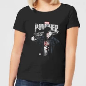 Image of Marvel Frank Castle Womens T-Shirt - Black - M