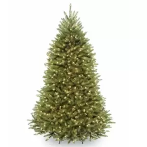Image of 7ft Dunhill Fir Pre-lit Christmas Tree Green
