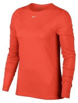 Image of Nike Pro Training Long Sleeve Top - Red