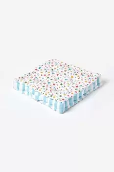 Image of Cotton Multi Coloured Stars Floor Cushion