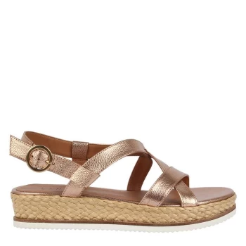 Image of Linea Rope Sandals - Rose Gold