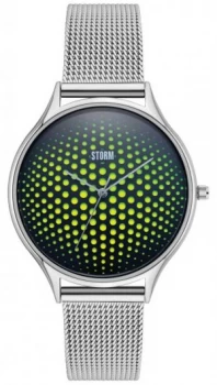 Image of STORM Cobra-X Green Stainless Steel Mesh Strap Watch