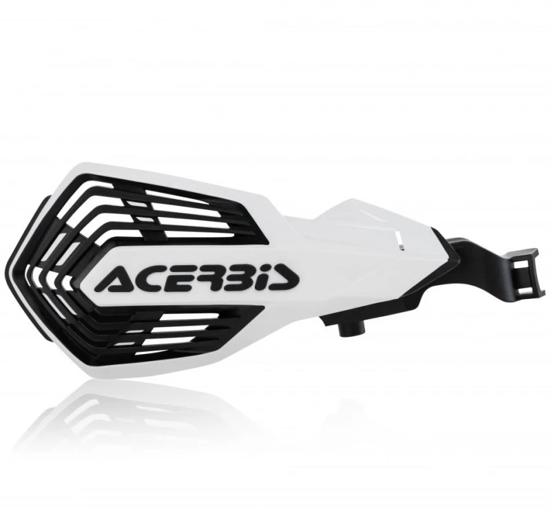 Image of 0024297.237 - Acerbis K-Future Hand Guards For KTM SX250 & SXF 2014-23, XC-F 2019-23 - White/ Black 0024297.237