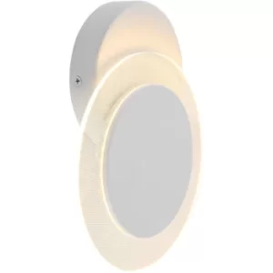 Image of Sienna Lido Integrated LED Wall Light White Matt, Transparent Edited