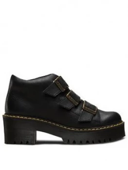 Image of Dr Martens Coppola 3 Tie Ankle Boots - Black Wyoming, Size 6, Women