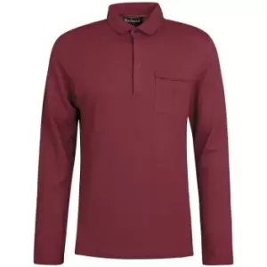 Image of Barbour Adie Long Sleeve Polo Shirt - Red