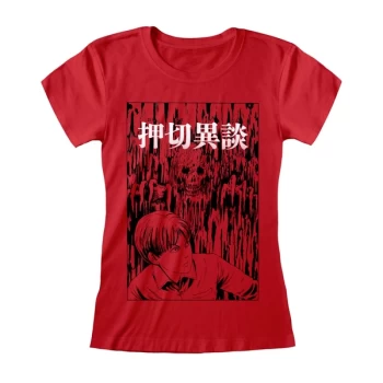 Image of Junji-Ito - Dripping Womens Medium T-Shirt - Red