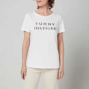 Image of Tommy Hilfiger Womens Crv Floral T-Shirt - White - L