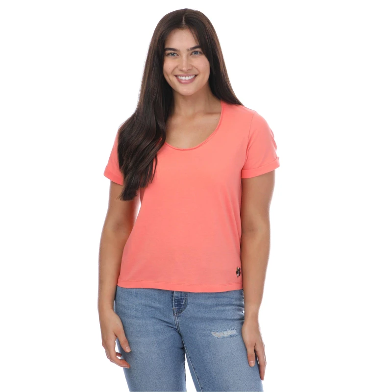 Image of Ted Baker Miarna V-Neck Easy Fit T-Shirt - Pink Pink 8